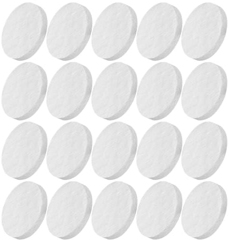 Homoyoyo Lot de 20 Mèches en Laine Céramique Isolante pour Cheminée de Table Ronde, Insert en Fibre Céramique Résistante Haute Température, Éponge à Mèche pour Braseros Portables