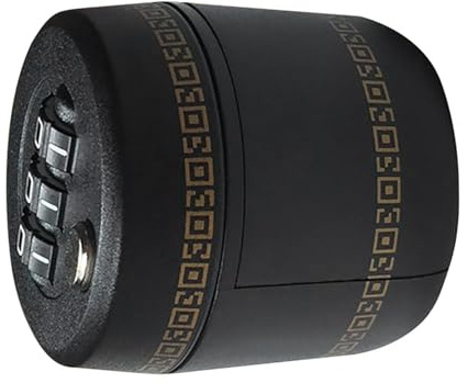 Weinkombinationsschloss - 4,4cm Flaschenschloss mit Zahlencode, Weinflaschenverschluss | Sicherheitsschloss für Weinbrand Whisky Spirituosen Flaschenmündung 26mm-28mm Abs Zinklegierung Schwarz of for