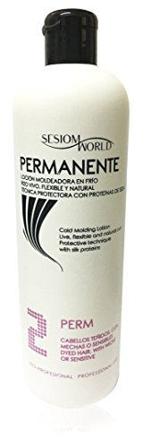 Sesiomworld Permanente Loción Moldeadora Nº2 Suave Cabellos Teñidos o Sensibles, 500 ml 1 Unidad 600 g