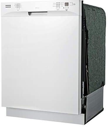 SPT SD-6501W 24″-wide Built-In Stainless Steel Tall Tub Dishwasher with ENERGY STAR, Heated Drying, 6 Wash Programs and 14 Plate Settings – White