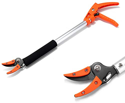 TuToy 0.6/0.8 / 1M Cesoie Telescopiche Per Potatura Lopping Alluminio A Portata Lunga Taglierina Utensile Da Taglio Per Potatura Da Giardino - 60Cm