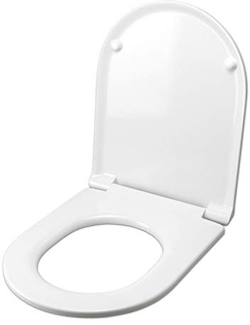 WC-Sitz für Himmel Enjoy Weiß, Scharniere aus Edelstahl, Soft Close, Scharnier/Verschluss: Normal, Toilettensitz Toilettenbrillen