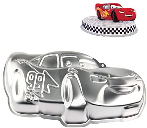 TinLeJa Aluminium 3D Cartoon Auto Kuchen Dekorieren Form - DIY Geburtstag Backform Küche Zubehör