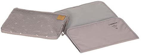 LÄSSIG Baby Windeltasche mit Wickelunterlage für unterwegs/Casual Changing Organizer Blocks Taupe, 1106015237