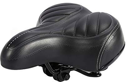 Cocoarm Fahrradsattel Fahrradsitz Mountainbike Sattel Bequem Wasserdicht Cityradsättel Tourensattel für Herren und Damen, weicher atmungsaktiv Ergonomisch Fahrrad Sattel, Schwarz
