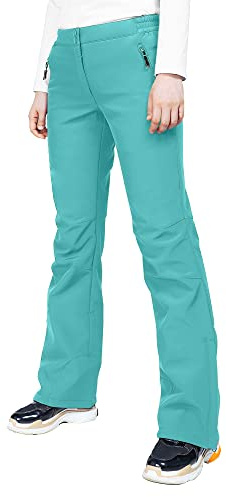 33,000ft Damen Skihose wasserdichte Softshellhose Thermohose Schneehose | Winddicht, Gefüttert, Warm, Atmungsaktiv, Schmutzabweisend, Trekkinghose, Wanderhosen, Winterhose, Skifahren