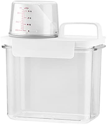 Alipis Distributore di Detersivo per Bucato Scatola Bin Bottiglia Distributore di Liquidi per Bucato Contenitori Supporto Distributore di Polvere per Bucato Bottiglia di Sapone