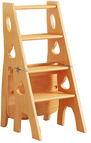 Inicio Engrosamiento Multifuncional Silla Plegable, Escalera de Ascenso móvil de Interior, de Doble Uso de Cuatro Pasos Escalera Taburete Escalera de Escalada
