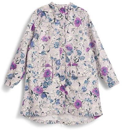 Packable Water Resistant Raincoat (Extended Size Range), Fresh-Cut Floral Lavender, X-Small