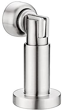 magnetischer Türstopper, Türfeststeller Höhenverstellbarer magnetischer Türhalter aus Edelstahl 304 mit Wand- und Bodenmontage (Farbe: Silber) (Farbe: Silber)