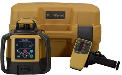 Topcon RL-HV2S Class 1 Multi-Purpose Self-Leveling Dual Grade Construction Rotary Line Laser Kit with LS-80X Laser Receiver & Tool Case (1051612-21)