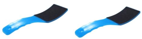 Healeved 2stücke Doppelseitige Fußfeile Für Pediküre Hornhautentferner Mit Ergonomischem Griff Zur Pflege Trockener Rissiger Haut Exfoliationswerkzeug Für Gesunde Füße Farbe Blau