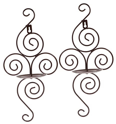 STOBAZA Moderne Wandleuchter Aus Metall Kerzenhalter 2 Stück Konische Kerzenhalter Rustikaler Vintage-Stil Wohnkultur Für Wohnzimmer Schlafzimmer