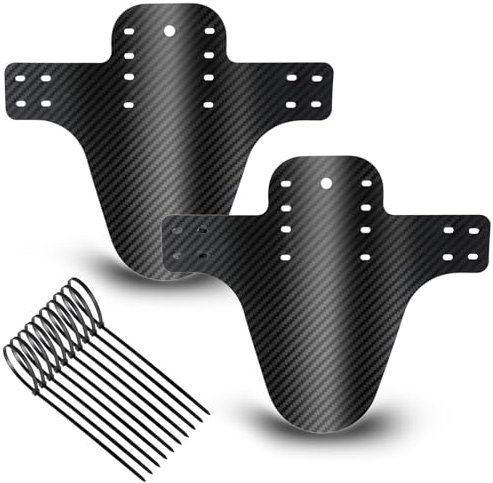 2 Stück MTB Schutzblech Mountainbike Schutzblech Verstellbares MTB Mudguard Fahrrad Schutzbleche mit 10 Kabelbinder, Fahrrad Schutzblech Kompatible Vorne und Hinten Spritzschutz Geeignet für Radfahrer