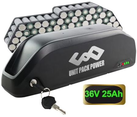 36V 25Ah Batería de Bicicleta eléctrica para Bafang Mid Drive- para Motores de Rueda Delantera y Trasera de Bicicleta eléctrica de 250 W, 500 W, 750 W