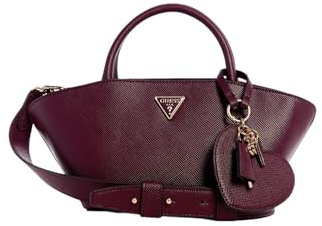 GUESS Damen Bolena Mini Satchel Ranzen, Wein