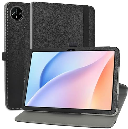 MAMA MOUTH Kompatibel mit DOOGEE Tab A9 hülle,360° Drehbarer Stand Cover Premium Schutzhülle Tasche Etui mit Ständerfunktion Case für DOOGEE Tab A9 10 Zoll Tablet,Schwarz