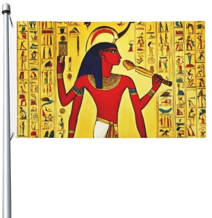 Ancient Egypt Tribe Series Drapeau de jardin extérieur 0,9 x 1,5 m