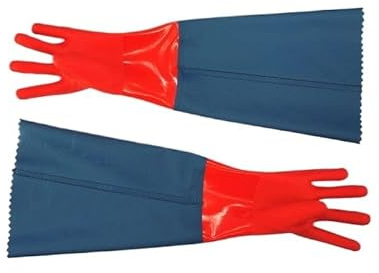 ENWWCH Gants de nettoyage en caoutchouc résistants à l'hiver, 2 pièces, for laver les vêtements, Plus la vaisselle épaisse, plastique et cuir, gants cuisine Pour Nettoyage De Cuisine