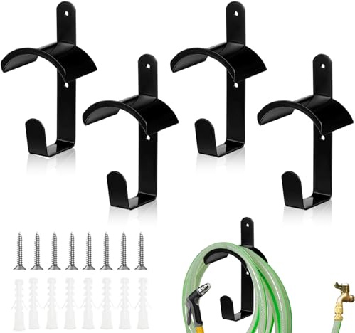 YMTWSRY 4 Stück Trensenhalter Pferd, Metall Sattelhalter mit Rostschutz Beschichtung Wandmontierter Gertenhalter Pferd Pferdezaumhaken mit Schrauben und Haken für Reitstall Sattelkammer