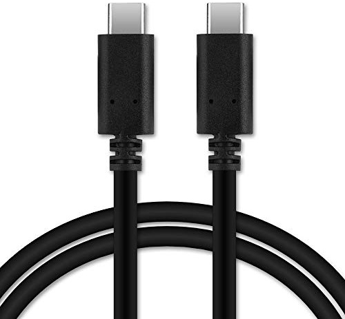 subtel USB Kabel 1,0m kompatibel mit ASUS ROG Phone 5, 5 Ultimate, 3, 2, Zenfone 8, 7, 7 Pro Smartphone, Handy Ladekabel USB C Type C auf USB C Type C 3.1 Gen 1 Datenkabel 3A (PD-60W) schwarz PVC