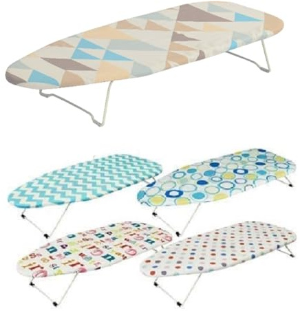Table Top Iron Board Leightweight Compact Ironing Board Compact Mesh Back and Non-Slip Feet IronBoard Easy Carrying for Camping For Picnic Slim & Easy Storage Folding Legs Small
