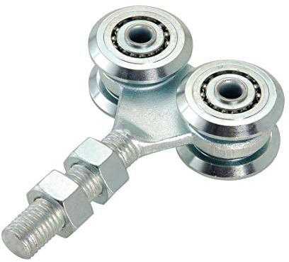 CARRELLO SCORREVOLE ZINCATO piccolo 4 RUOTE CUSCINETTI SUPPORTO PORTE CANCELLI