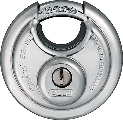 ABUS 82344 26WY/80 mt 4 CHIAVI DISCO LUCCHETTO 80mm