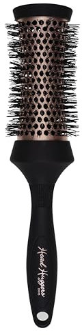 Denman DHH3RRG Brosse à boucler en céramique thermique moyenne pour brushing, lissage, boucles définies, volume et lifting des racines – Or rose et noir