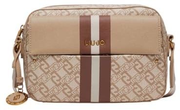 Liu Jo Borsa a tracolla comoda con chiusura zip, arricchita da dettagli in stampa logata. Dispone di due scomparti, uno ampio principale con tasche interne, tracolla logata, doppia regolabile. Presen