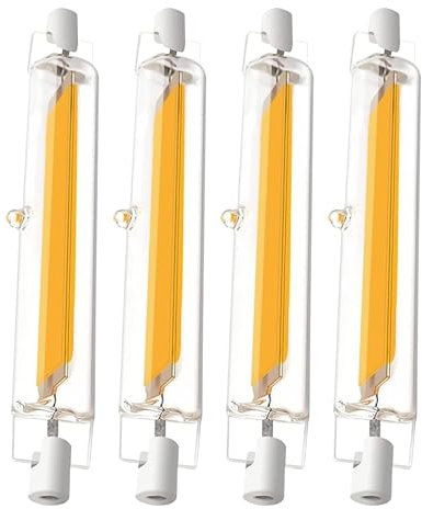 GDYOD R7S LED 118mm Dimmbar,20W LED R7S Ersatz für 200W Halogen Leuchtmittel,R7S LED Stab Warmweiß 3000K 2000LM,360°Abstrahlwinkel,Kein Flackern,4er Pack