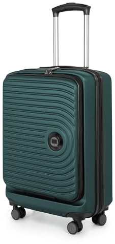 Hauptstadtkoffer Mitte - Handgepäck Toploader 55x40x20, TSA, 4 Rollen, Reisekoffer, Hartschalenkoffer, Rollkoffer, Handgepäckkoffer, Bordgepäck Koffer, Waldgrün