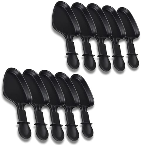 Raclette-Pfännchen, antihaftbeschichtet, 1 bis 12 Stück, Mini-Schaber, dreieckig, kompatibel mit Tefal-Raclette-Gerät, ergonomisches Design und leicht zu reinigen, SOS ACCESSOIRE (10)