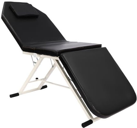 Massageliege, Massagetisch Klappbar, Dreifach Gefaltetes Kosmetikbett, Behandlungsliege Mobile, Massagebett, Massagetisch Tragbare Massagebank, HöHenverstellbarer, für Schönheitssalons, Massageräume