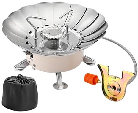 Pavillon De Camping À Vent - Répandi De Camping Portable | Points De Randonnée Pliants À Dos De Vent Léger | Garde De Flamme Résistante Au Vent | Chaleur Réglable Pour La Pêche, RV, Accessoires Des Vo