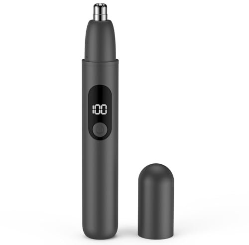 Tondeuse Nez, USB rechargeable électrique pour le nez et les oreilles,Tondeuse à sourcils indoloreet professionnelle pour les hommes
