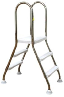 Pool Ladders for Above Ground Pools 304 Stainless Steel, Non-slip Pedal, Double-layer Foot Pad, Above Ground Pool Ladder for Deck