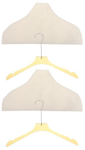 MAGICLULU Non-Slip Breathable Hanger Covers for Clothes Shoulder Protectors for Suits Dresses Jackets Garment Rack Covers for Men Women Kids 16.14X8.26 Inch 2-Pack