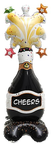 Ovanda bier Folienballon,XXL Weinflasche Luftballon,Bier Deko,Bier Deko Luftballons Geburtstag,Sektflasche Helium Ballons,für Hochzeit,Oktoberfest Deko,Bier Luftballon,Bierglas Helium Ballon,Partydeko