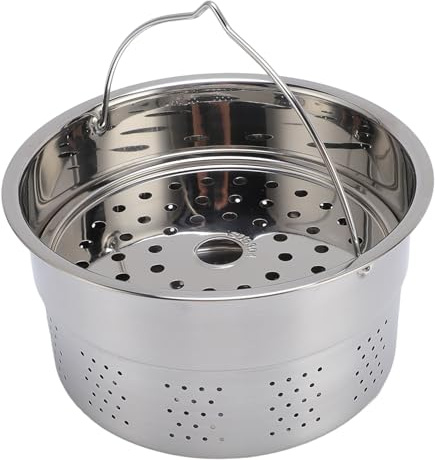 SIXRUN Dampfkorb für TM5 TM6, Edelstahl, 17x9cm, Spülmaschinenfest, 304g, Zubehör für Gleichmäßiges Dampfgaren