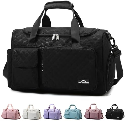 ZIOSINM Sporttasche Damen, Reisetasche Damen mit Nassfach