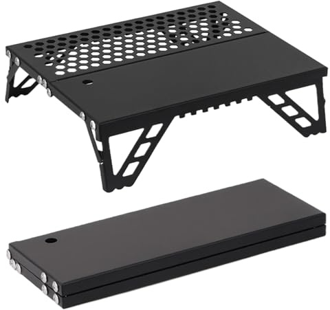 Campfire Grill – Griglia portatile da campeggio in lega di alluminio | Griglia multiuso per barbecue all'aperto patio picnic feste escursionismo