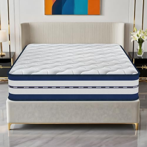 Materasso 140x200, Altezza 26 cm, Memory Foam e Molle Insacchettate, Certificato Oeko-TEX®, Media-Rigida H3, Materasso Matrimoniale Ortopedico, Isolamento del Movimento, Ergonomico, Traspirante