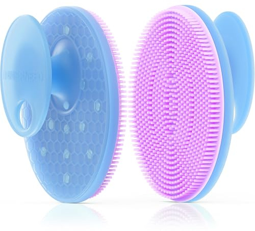 INNERNEED Magnetic Silicone Facial Cleansing Brush – Deep Pore Cleanser with Magnetic Therapy for Skin Circulation & Radiance – Soft, Hygienic, Durable Face Scrubber for All Skin Types （Purple）