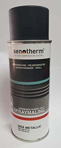 Ofenspray Grau-Metallic Senotherm Ofen Lack hitzebeständig 400 ml