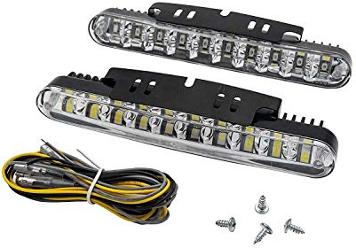 Luce di Marcia Diurna - HugeAuto 2 x 30LED Luce di Marcia Diurna per Auto Camion DRL Indicatore di Segnale di Svolta Lampada Fendinebbia