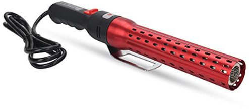 ipalmay Schneller elektrischer Holzkohle-Feueranzünder, Outdoor-Holzkohleanzünder, 60 Sekunden Beleuchtung Holzkohle für BBQ Grill, Kamin, Gebläse, Lagerfeuer (Rot)