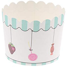 DOITOOL 50stücke Papier Backförmchen Einweg-kuchenförmchen Kuchenförmchen Aus Papier Dessertschalen Aus Partyzubehör Backen Muffin Tasse