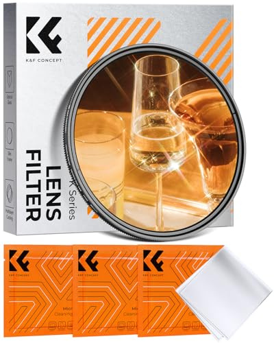 K&F CONCEPT Variabler 67mm Sternfilter 4 Punkte, 8 Punkte für Sternenlichteffekte (Nano-Klear)