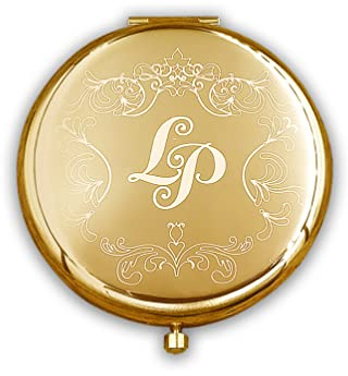 Handspiegel mit Gravur Farbe Gold